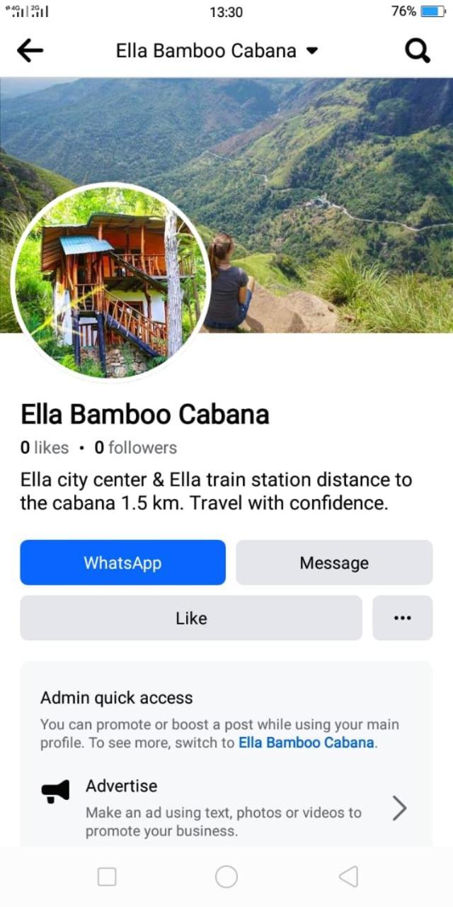 Ella Bamboo Cabana Exterior foto